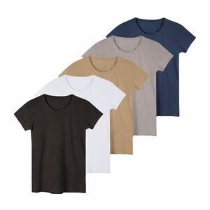Jan - Sexy Basics Classic Short Sleeve Women's Tee - 5 Pack